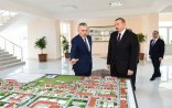 İlham Əliyev Tərtərdə yeni yaşayış kompleksi ilə tanış olub