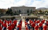 İlham Əliyev və xanımı hərbi paradda iştirak etdilər