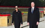 Prezident və xanımı Şəhidlər xiyabanında 