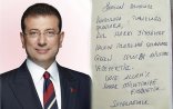 İmamoğlu öz əlyazması ilə ismarış paylaşdı - Foto