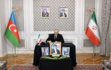 Prezident İlham Əliyev İranın səfirliyində olub, başsağlığı verdi - FOTO