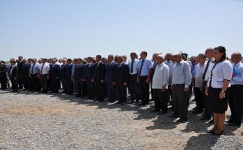 İmişli rayonunun Qaravəlili kəndində suvarma sistemi yenidən qurulub