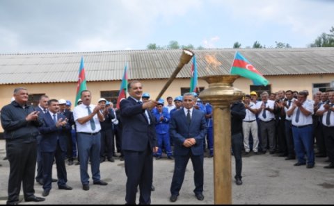 Boşçalılar kəndinə təbii qaz verilib