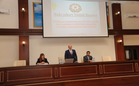 Nəsimi rayonunda yeni tədris ilinə hazırlığın vəziyyəti müzakirə olunub