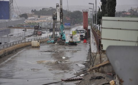 Sürüşən avtovağzalda vəziyyət gərginləşdi – FOTOLAR  