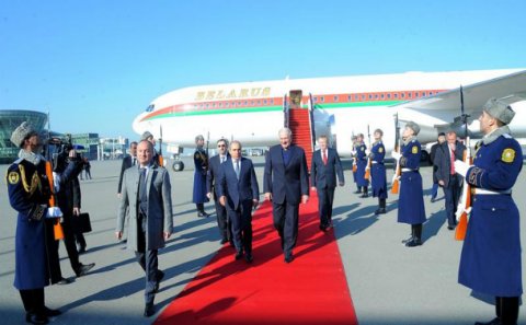 Lukaşenkonun Azərbaycana rəsmi səfəri başlayıb
