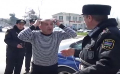 Polis sürücünü özündən çıxardı: 