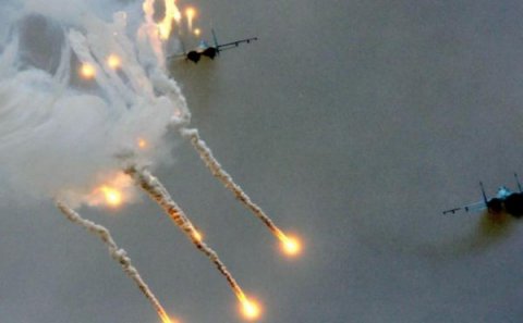 ABŞ qırıcıları rus hərbçilərinin olduğu məntəqəni BOMBALADI+ FOTO