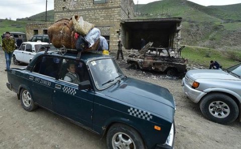 Aprel müharibəsindən sonra qaçan ermənilər...