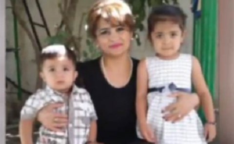 Dəm qazından ölən ana ilə 2 uşağının - Fotosu
