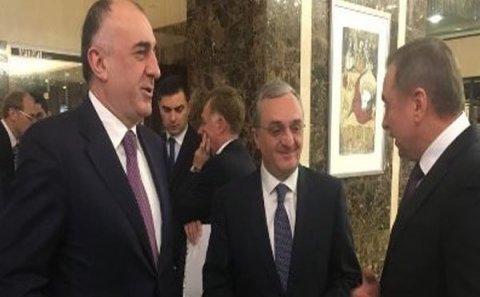 Elmar Məmmədyarov erməni həmkarı ilə görüşdü (FOTO)