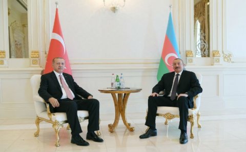 Azərbaycan və Türkiyə prezidentlərinin təkbətək görüşü olub