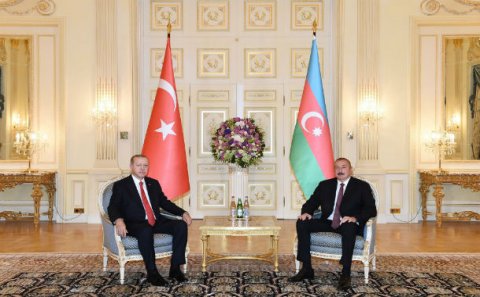 Azərbaycan və Türkiyə prezidentlərinin təkbətək görüşü olub – FOTO