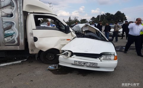 Tərtərdə yol qəzası olub, sürücü ölüb - FOTOLAR