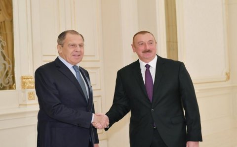 İlham Əliyev Sergey Lavrovu qəbul etdi - Foto