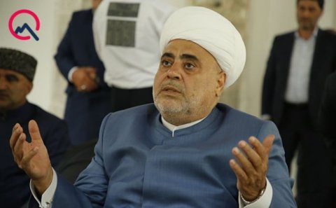 Şeyx Şuşada namaz qıldı - FOTOLAR