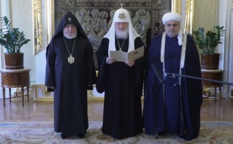 Patriarx Kirill dini liderlərin üçtərəfli görüşünə dair bəyanat yayıb