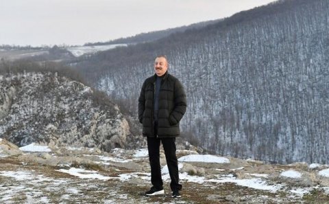 İlham Əliyev Turşsu bulağında...