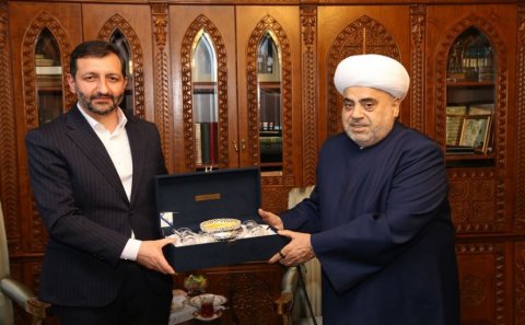 Şeyxülislam Allahşükür Paşazadə  Gürcüstan müsəlmanlarının rəhbərini qəbul etdi