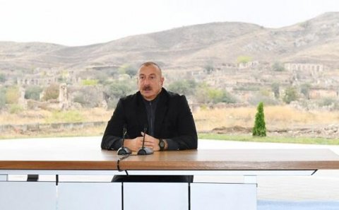 Prezident Cəbrayılda dörd kəndin təməlini qoydu