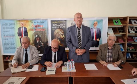 Yazıçı-publisist Hacı Qəni Camalzadə ilə oxucularının Şamaxıda görüşü keçirildi