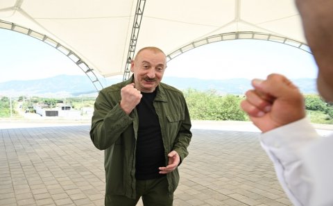 Prezident: “Ədaləti təmin etmək üçün gərək gücün və yumruğun olsun”
