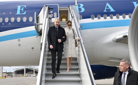 İlham Əliyev Almaniyaya səfərə getdi 