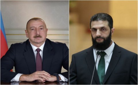 Əhməd Əl Şaraa Prezident İlham Əliyevə zəng edib