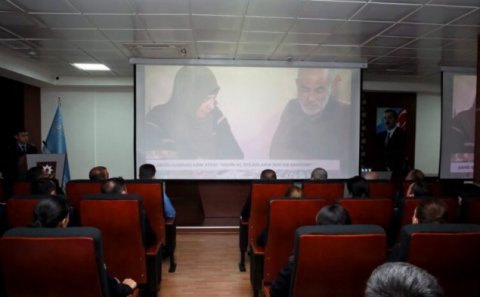 HAVA NƏQLİYYATINDA BAŞ GÖMRÜK İDARƏSİNDƏ 27 SENTYABR – ANIM GÜNÜNƏ HƏSR OLUNMUŞ TƏDBİR KEÇİRİLİB